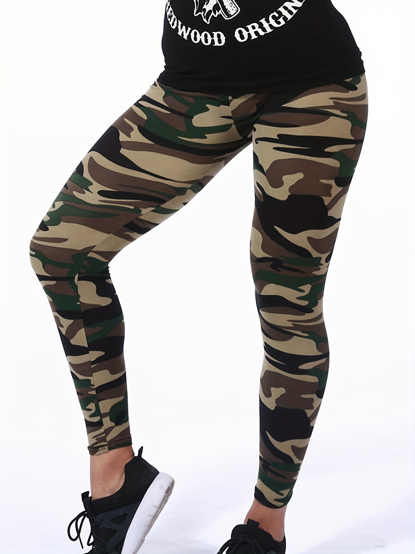 Women's Leggings Floral Printed Pants Casual High Waist Sweatpants Leggings