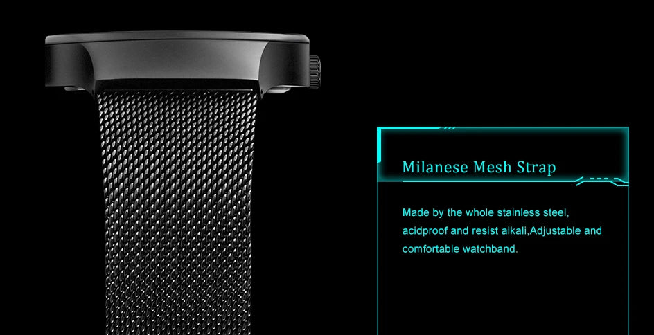 SINOBI Unique Vortex Concept Watch Men's High Quality 316L Stainless Steel Modern Trend Sport Black Wrist Watches reloj hombre