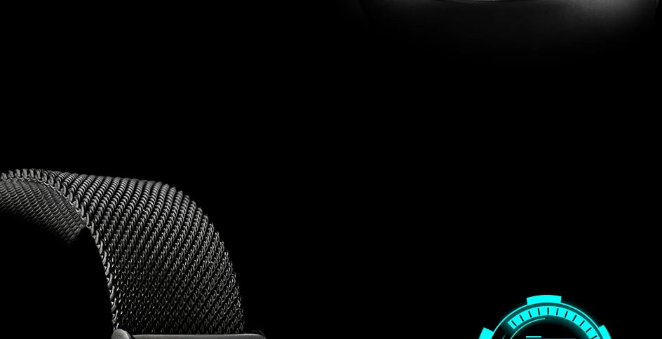 SINOBI Unique Vortex Concept Watch Men's High Quality 316L Stainless Steel Modern Trend Sport Black Wrist Watches reloj hombre