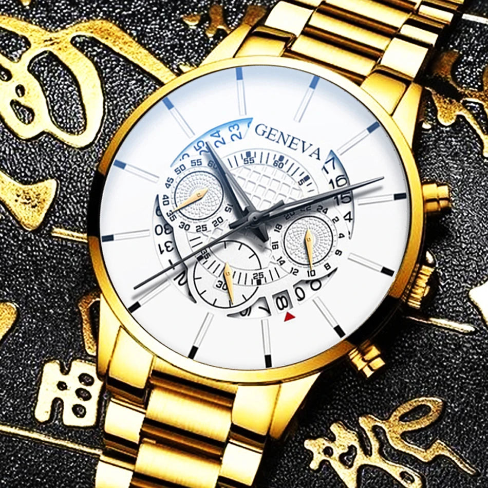Relogio Masculino 2023 Herrenmode Business Uhren Manner Casual Kalender Uhr Mannlichen Edelstahl Quarzuhr Montre Homme