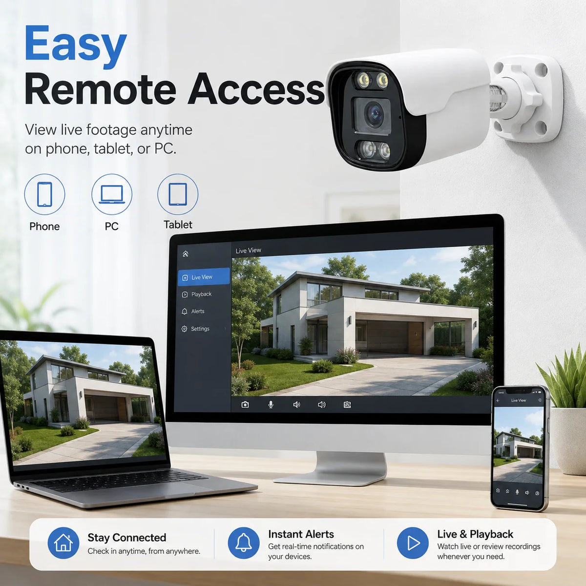 5MP Wired CCTV Analog Security Camera Outside Street Waterproof AHD Dome Video Surveillance Camera BNC XMEYE 4K 5MP AHD DVR View
