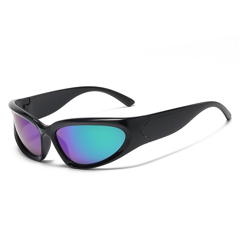 Popular Women's Sunglasses 2022 Punk Sunglasses Unique Sports Sun Glasses Men UV400 Goggle Shades Mirror Colorful Y2k Eyewear
