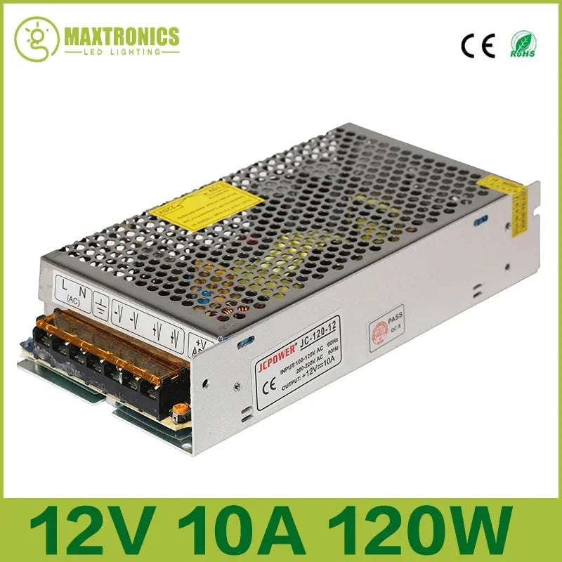 LED Lighting Transformer AC110V-220V to DC 5V 12V 24V 36V 48V Power Supply Adapter 2A 5A 10A 15A 20A 30A LED Strip Switch Driver