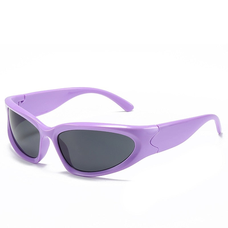 Popular Women's Sunglasses 2022 Punk Sunglasses Unique Sports Sun Glasses Men UV400 Goggle Shades Mirror Colorful Y2k Eyewear