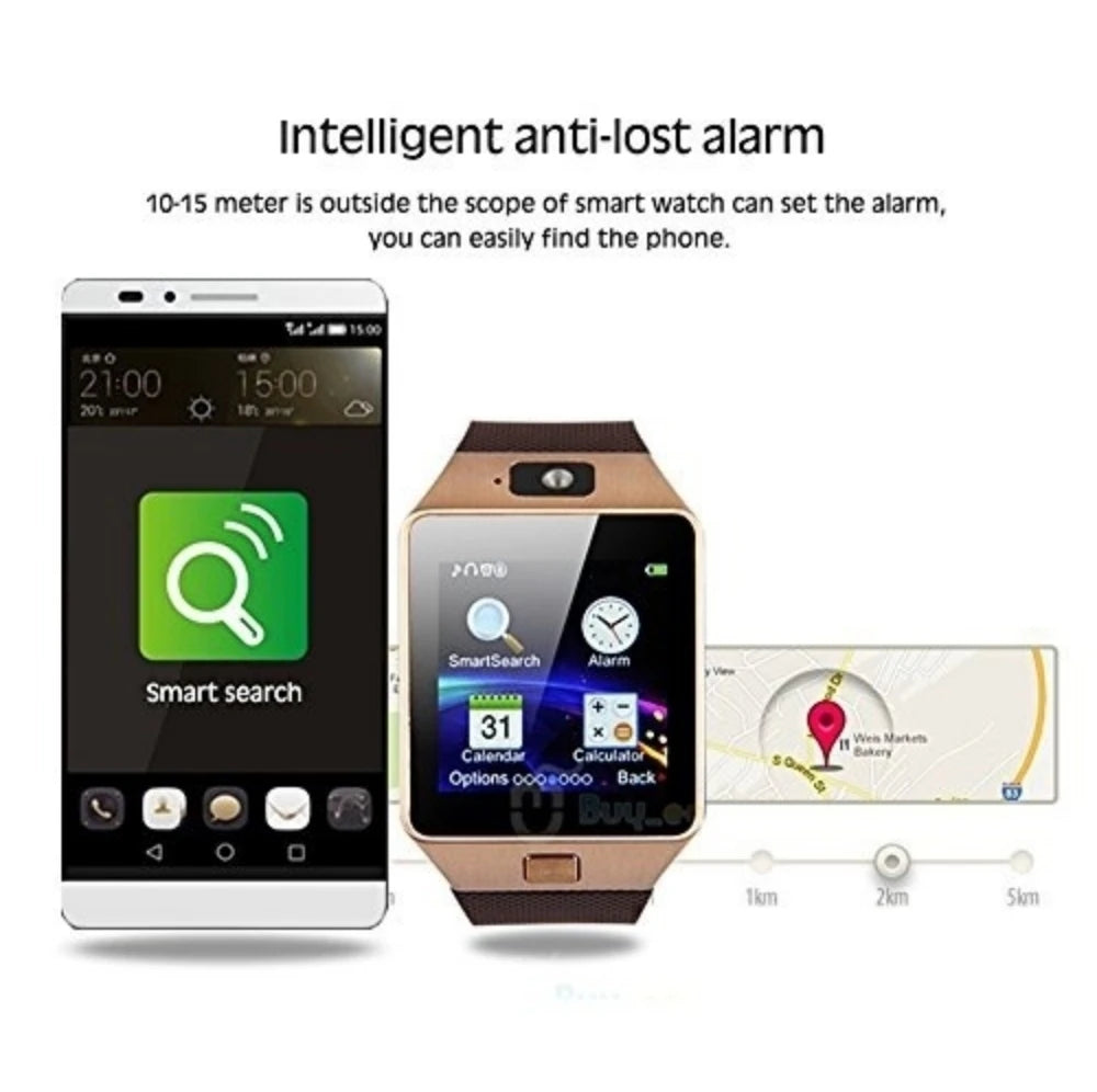 DZ09 Smart Watch Phone Watch With SIM Card Sports Fitness Tracker Real Time Positioning Watch-sim Phone Calls Sleep Monitor