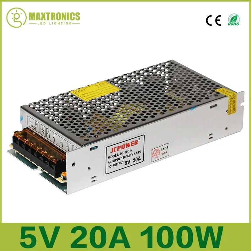 LED Lighting Transformer AC110V-220V to DC 5V 12V 24V 36V 48V Power Supply Adapter 2A 5A 10A 15A 20A 30A LED Strip Switch Driver