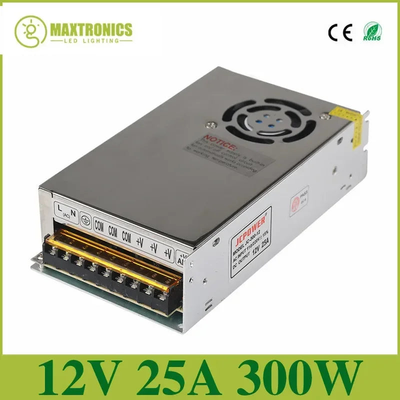 LED Lighting Transformer AC110V-220V to DC 5V 12V 24V 36V 48V Power Supply Adapter 2A 5A 10A 15A 20A 30A LED Strip Switch Driver