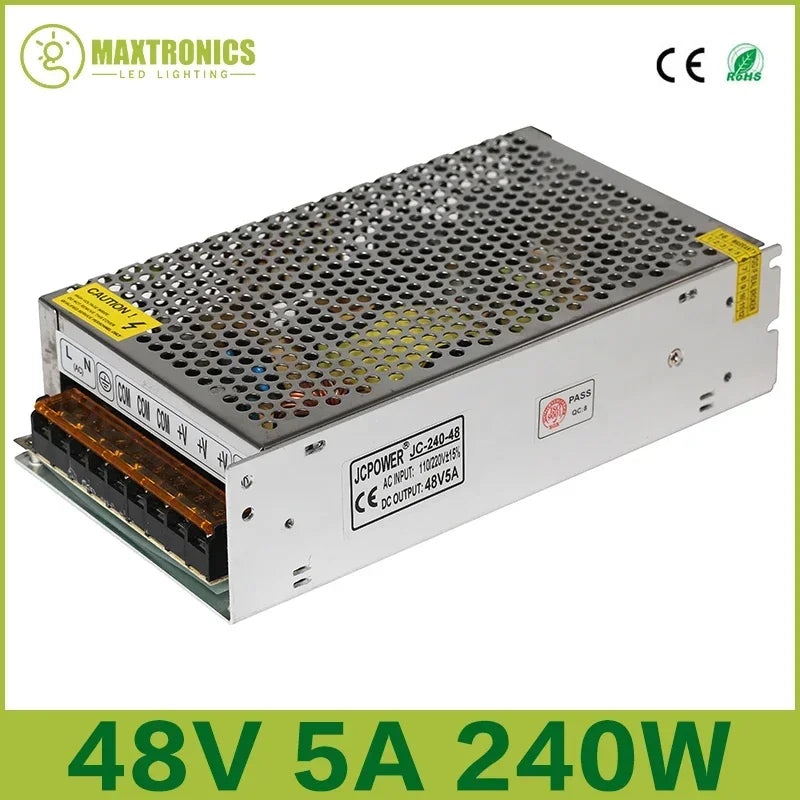LED Lighting Transformer AC110V-220V to DC 5V 12V 24V 36V 48V Power Supply Adapter 2A 5A 10A 15A 20A 30A LED Strip Switch Driver