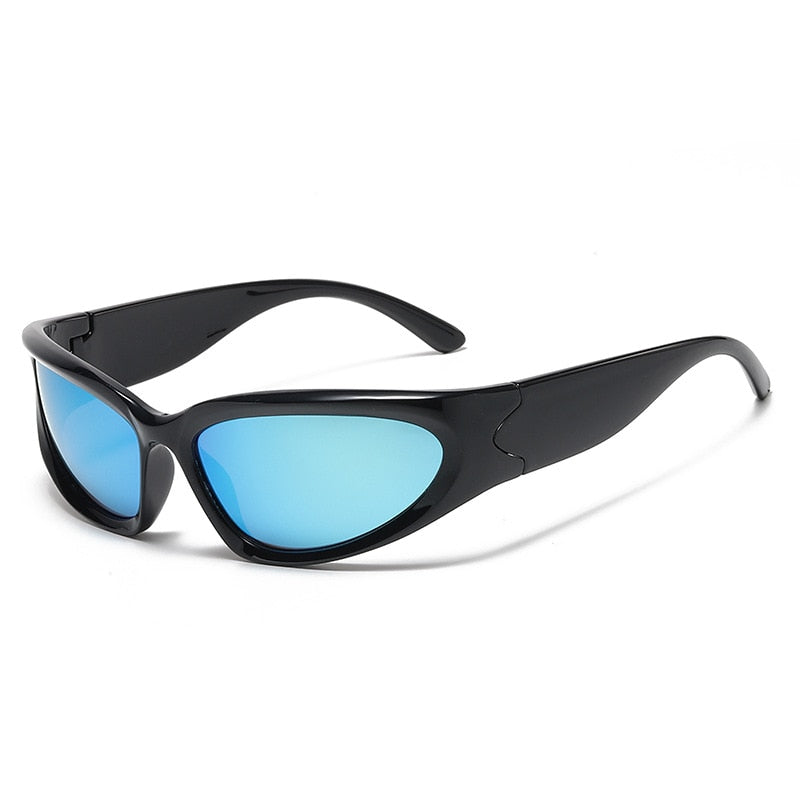 Popular Women's Sunglasses 2022 Punk Sunglasses Unique Sports Sun Glasses Men UV400 Goggle Shades Mirror Colorful Y2k Eyewear