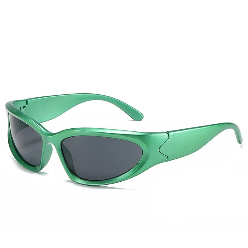 Popular Women's Sunglasses 2022 Punk Sunglasses Unique Sports Sun Glasses Men UV400 Goggle Shades Mirror Colorful Y2k Eyewear