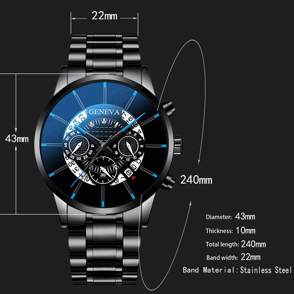 Relogio Masculino 2023 Herrenmode Business Uhren Manner Casual Kalender Uhr Mannlichen Edelstahl Quarzuhr Montre Homme