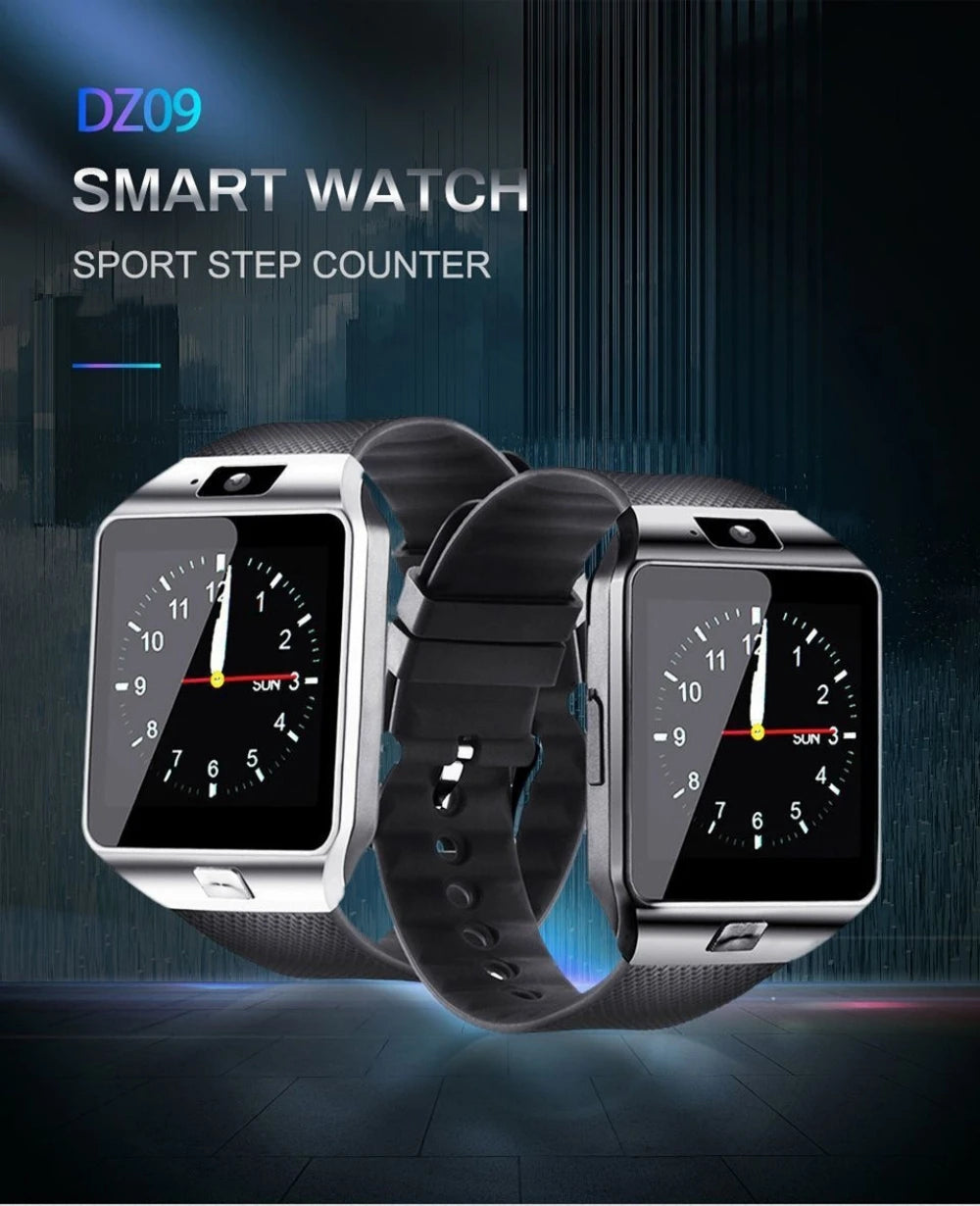 DZ09 Smart Watch Phone Watch With SIM Card Sports Fitness Tracker Real Time Positioning Watch-sim Phone Calls Sleep Monitor