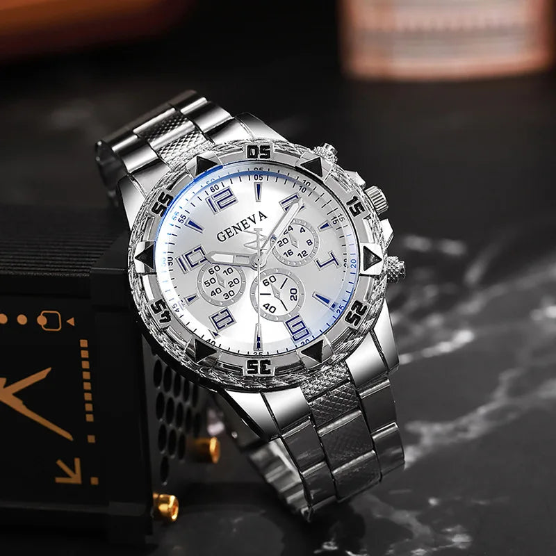 Mens Watches Luxury Brand Watches for Mens Fashion High Quality Luxury Simple WristWatch Business Full Steel Sports Male Clock