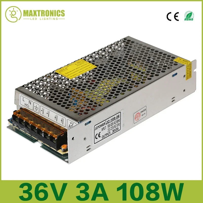 LED Lighting Transformer AC110V-220V to DC 5V 12V 24V 36V 48V Power Supply Adapter 2A 5A 10A 15A 20A 30A LED Strip Switch Driver