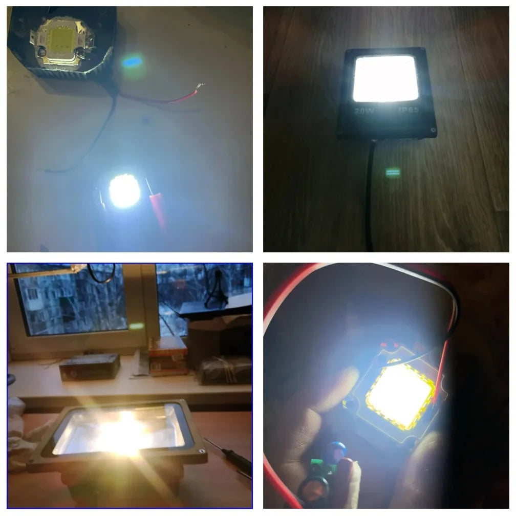 LED COB Lamp Bead 10W 20W 30W 50W 100W DC 9V-36V COB Integrated LED Lamp Chip DIY Flood light Led Bulb Spotlight Chip Lamp