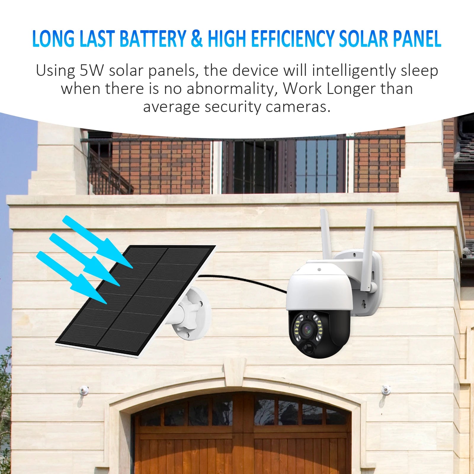 CCTV Solar Camera Outdoor Night Vision Recording Security Solar Camera