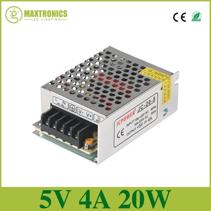 LED Lighting Transformer AC110V-220V to DC 5V 12V 24V 36V 48V Power Supply Adapter 2A 5A 10A 15A 20A 30A LED Strip Switch Driver