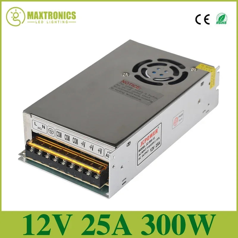 LED Lighting Transformer AC110V-220V to DC 5V 12V 24V 36V 48V Power Supply Adapter 2A 5A 10A 15A 20A 30A LED Strip Switch Driver