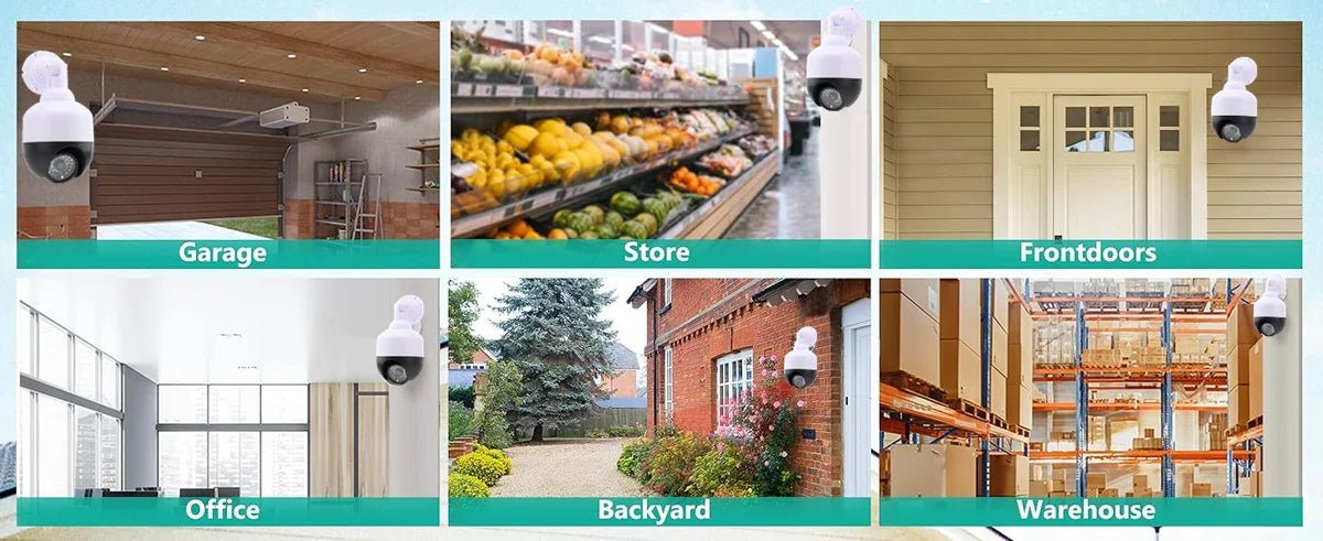 cctv fake dummy surveillance camera for home security outdoor waterproof with green/red led blinking