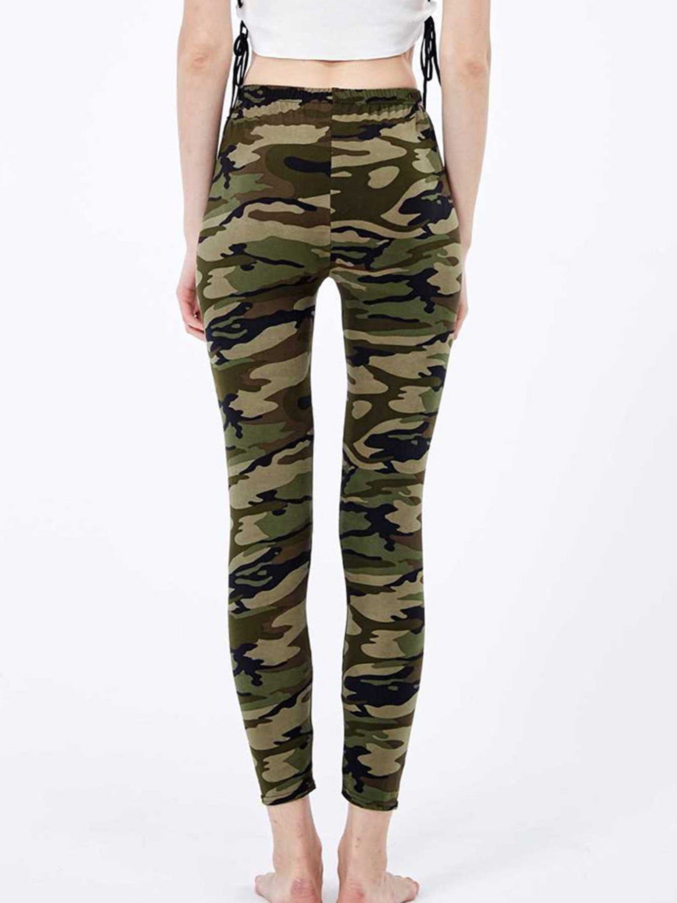 Women's Leggings Floral Printed Pants Casual High Waist Sweatpants Leggings