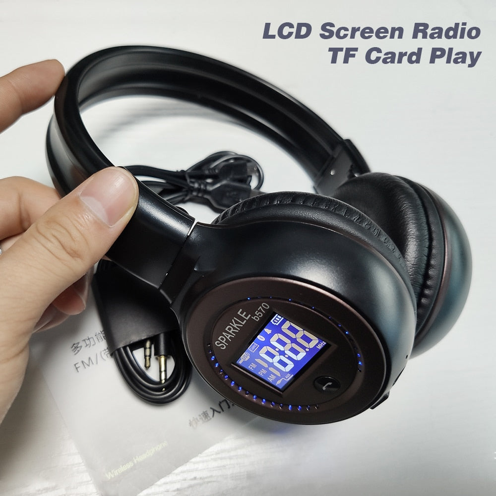 ZEALOT B570 HiFi Stereo Bluetooth Headphone Wireless Headset Foldable Support Micro SD Card AUX Microphone