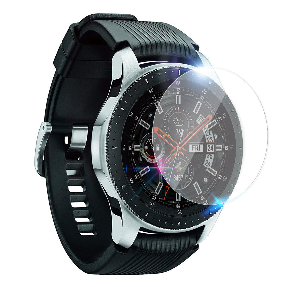 2pcs Tempered Glass Screen Protector for Samsung Galaxy Watch 46mm 42mm Protective Screen Film Anti Explosion Guard Watch Band