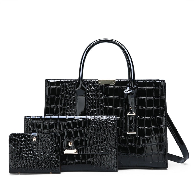 Luxury Womens Bags Designer Crocodile Pattern Shoulder Bag PU Leather Brand Woman Crossbody Casual Handbag Women Tote Bags Sac