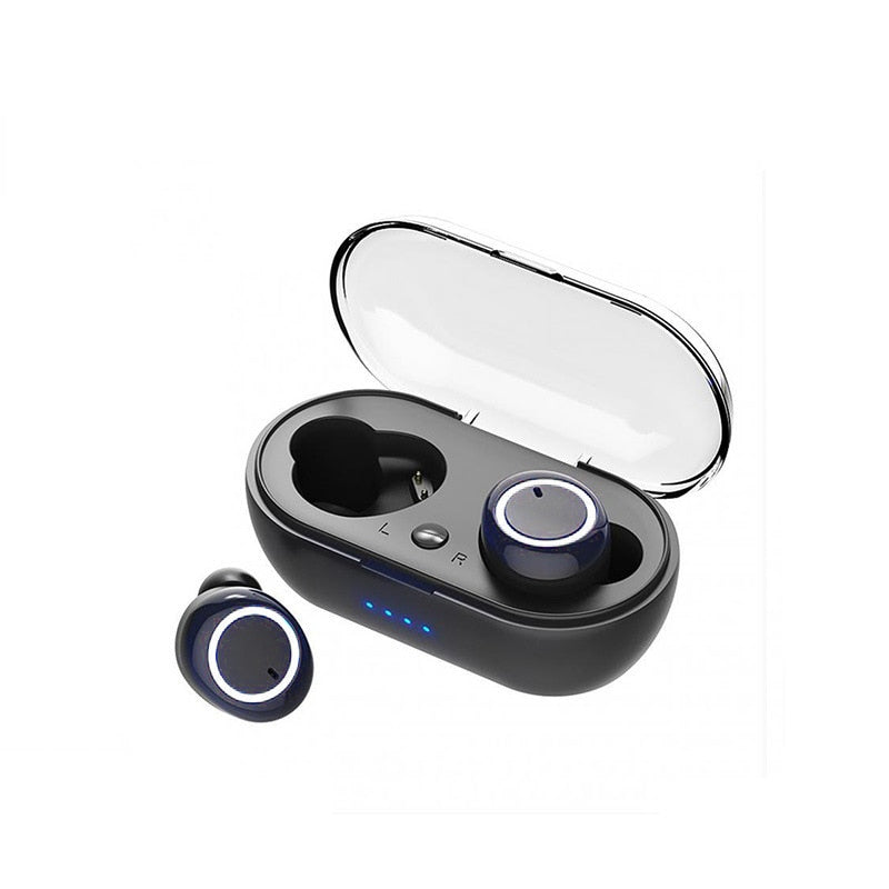 Y50 Bluetooth Earphone Outdoor Sports Wireless Headset 5.0 With Charging Bin Power Display Touch Control Headphone Earbuds
