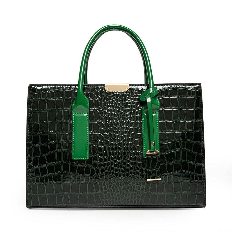 Luxury Womens Bags Designer Crocodile Pattern Shoulder Bag PU Leather Brand Woman Crossbody Casual Handbag Women Tote Bags Sac