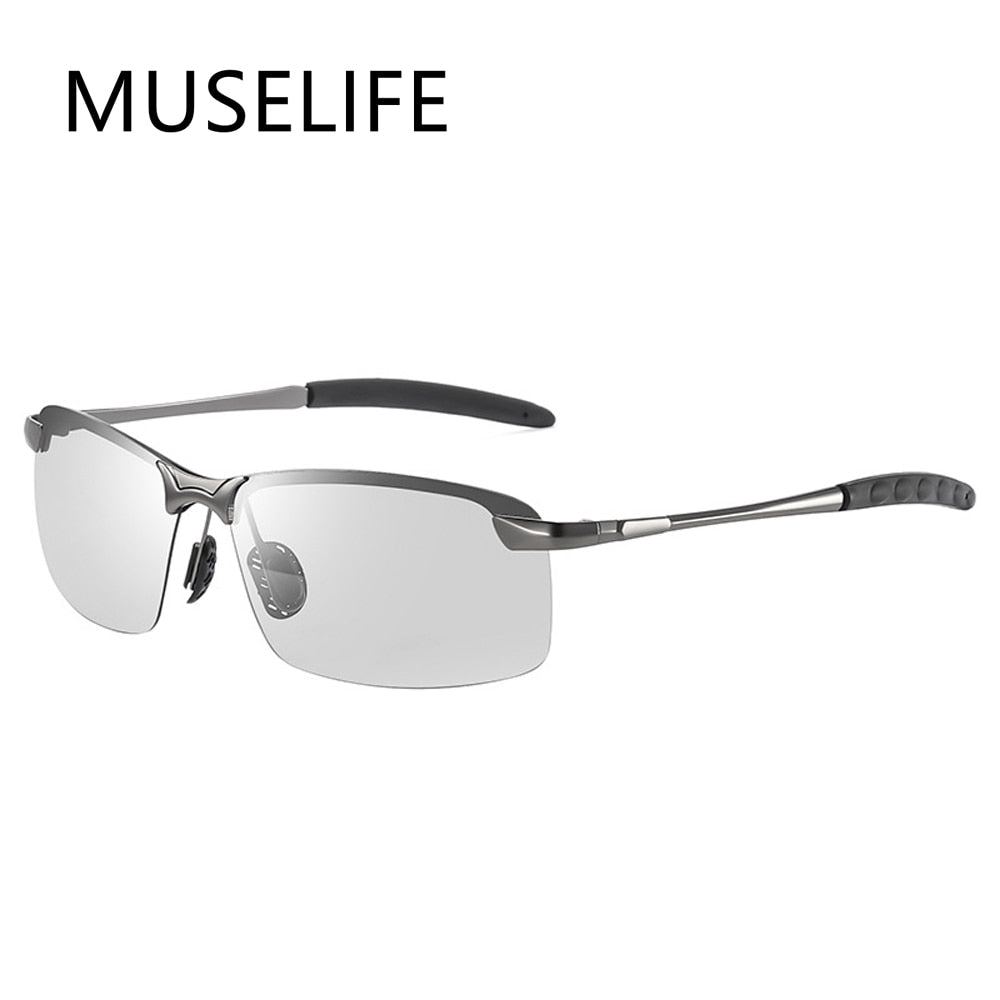 Photochromic Sunglasses Men Polarized Driving Chameleon Glasses Male Change Color Sun Glasses Day Night Vision Driver's Eyewear