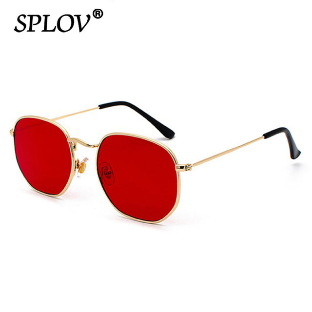 Hexagon Men Women Sunglasses Square Polygon Sun Glasses