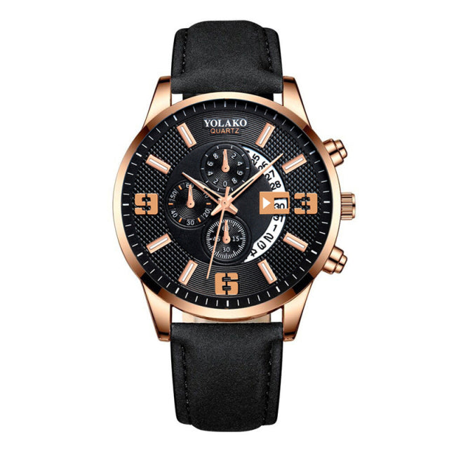 reloj hombre Mens Fashion Business Watches Men Sports Stainless Steel Quartz Watch Man Calendar Date Clock relogio masculino