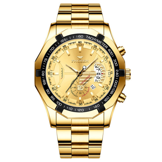 FNGEEN New Concept Quartz Watches Fashion Casual Military Sports Wristwatch Waterproof Luxury Men's Clock Relogio Masculino S001