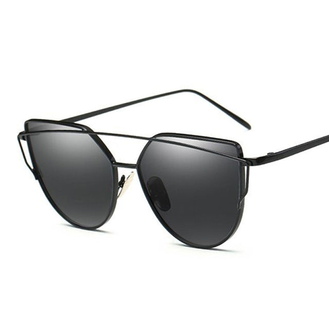 Sexy Retro Cat Eye Sunglasses Women Brand Designer Metal Luxury Sun Glasses