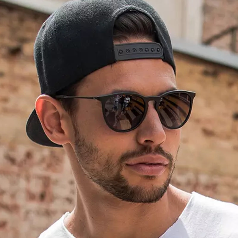 Brand Designer Round Cat Eye Sunglasses Men Retro Shades Male Sun Glasses
