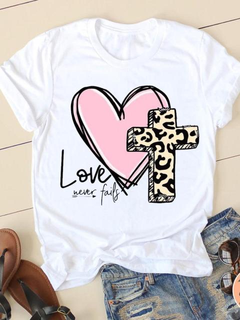 Clothing Summer Letter Printing 2022 Short Sleeve Ladies Casual Women Fashion