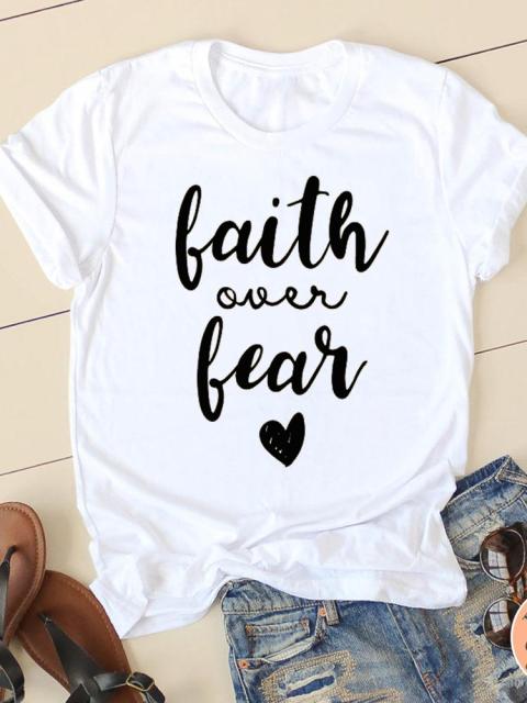 Clothing Summer Letter Printing 2022 Short Sleeve Ladies Casual Women Fashion