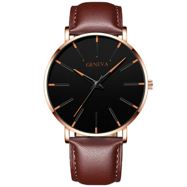 reloj hombre 2022 Watch Men Minimalist Ultra Thin Watches Men's Fashion Stainless Steel Mesh Belt Quartz Watch relogio masculino