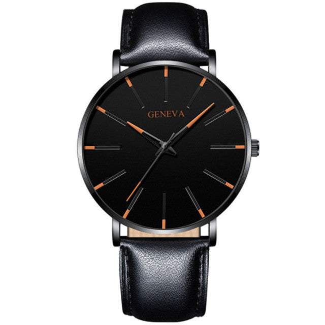 reloj hombre 2022 Watch Men Minimalist Ultra Thin Watches Men's Fashion Stainless Steel Mesh Belt Quartz Watch relogio masculino
