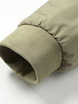 Warm Stand Collar Fleece Jacket, Men's Casual Comfortable Solid Color Zip Up Coat/ Outwear For Fall Winter