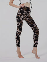 Women's Leggings Floral Printed Pants Casual High Waist Sweatpants Leggings