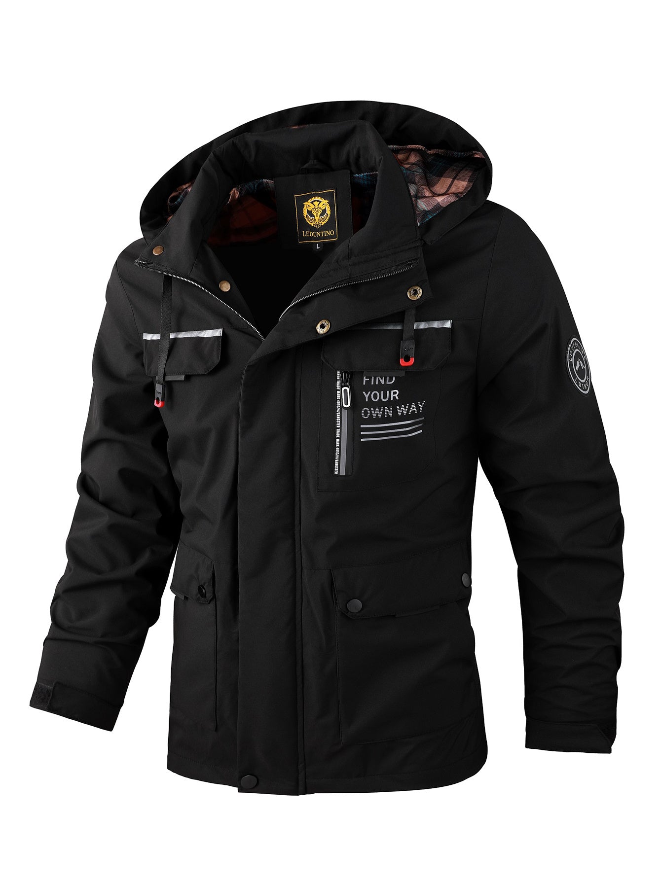 Men's Fashion Casual Windbreaker Jacket, Spring and Autumn Outdoor Lightweight Jacket