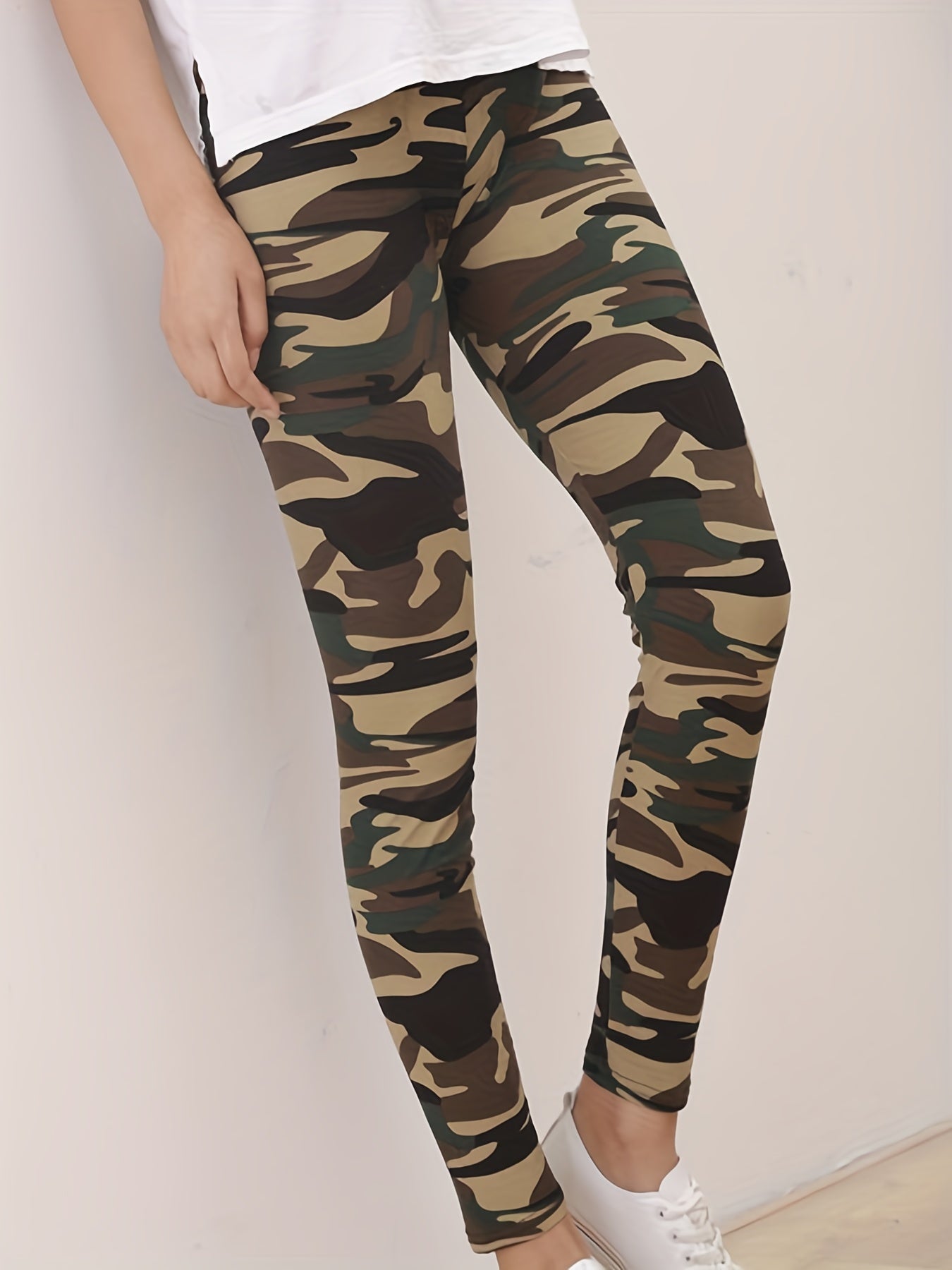Women's Leggings Floral Printed Pants Casual High Waist Sweatpants Leggings