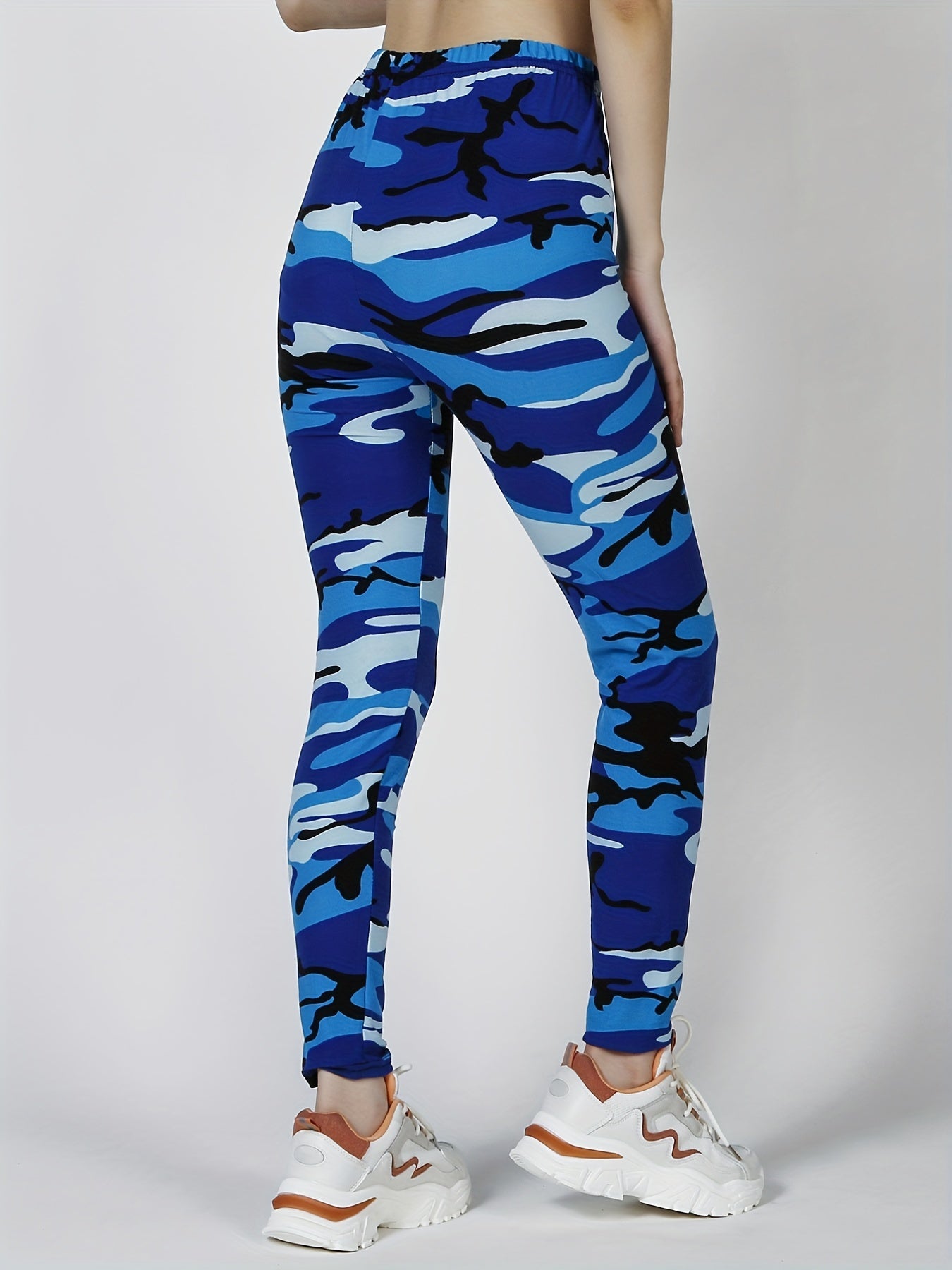 Women's Leggings Floral Printed Pants Casual High Waist Sweatpants Leggings