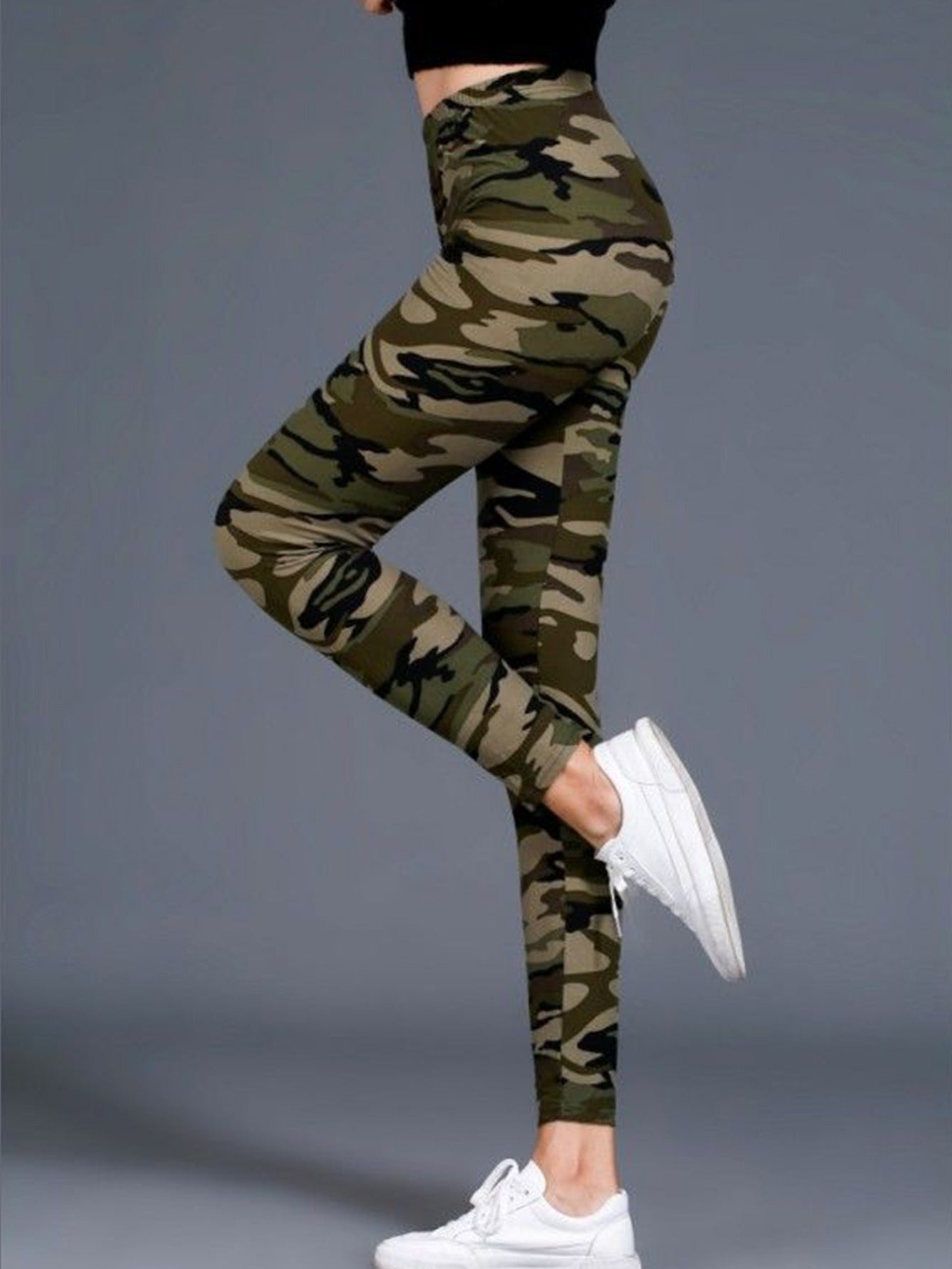Women's Leggings Floral Printed Pants Casual High Waist Sweatpants Leggings