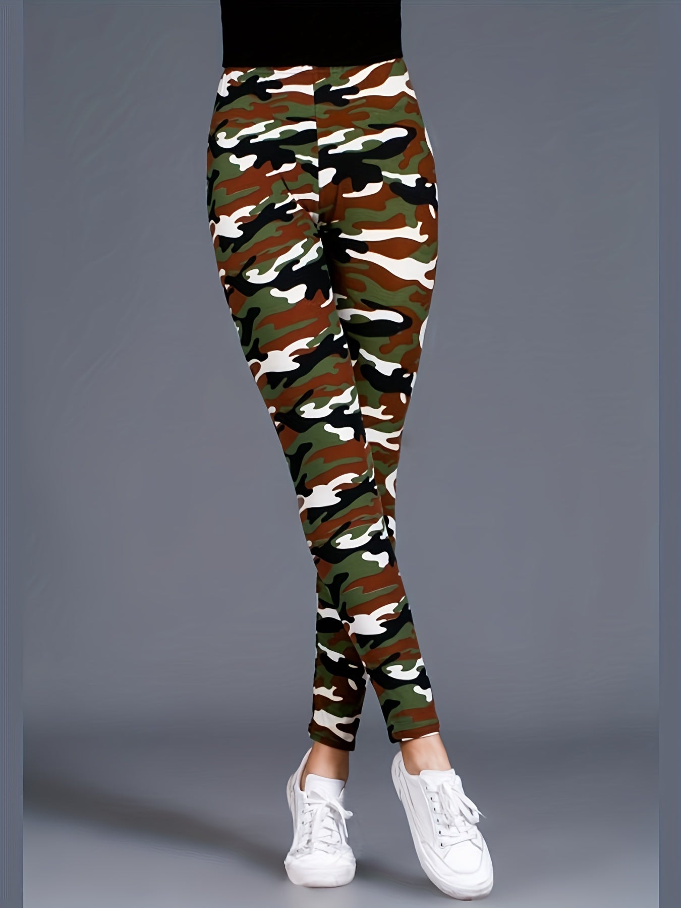 Women's Leggings Floral Printed Pants Casual High Waist Sweatpants Leggings