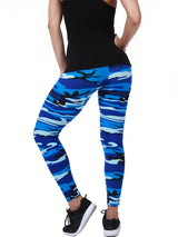 Women's Leggings Floral Printed Pants Casual High Waist Sweatpants Leggings