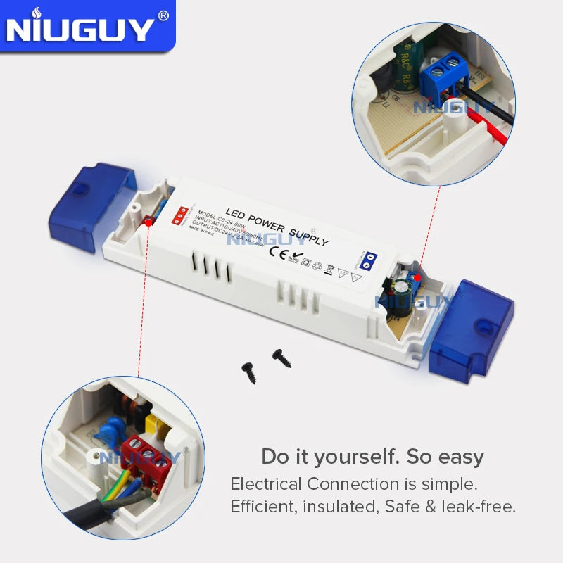 LED lighting transformer 100W 80W 60W 36W 24W 12W drive power adapter AC/DC 12V 24V lighting fixture LED light strip