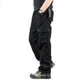 Cotton Men's Cargo Pants Casual Multi Pockets Tactical Work Pants Men Outerwear Straight Slacks Long Trousers For Men Clothing