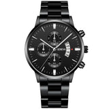 GENEVA Fashion Mens Watch Casual Calendar Military Sports Quartz Wristwatch Stainless Relogio Masculino Best Selling Clock Saati